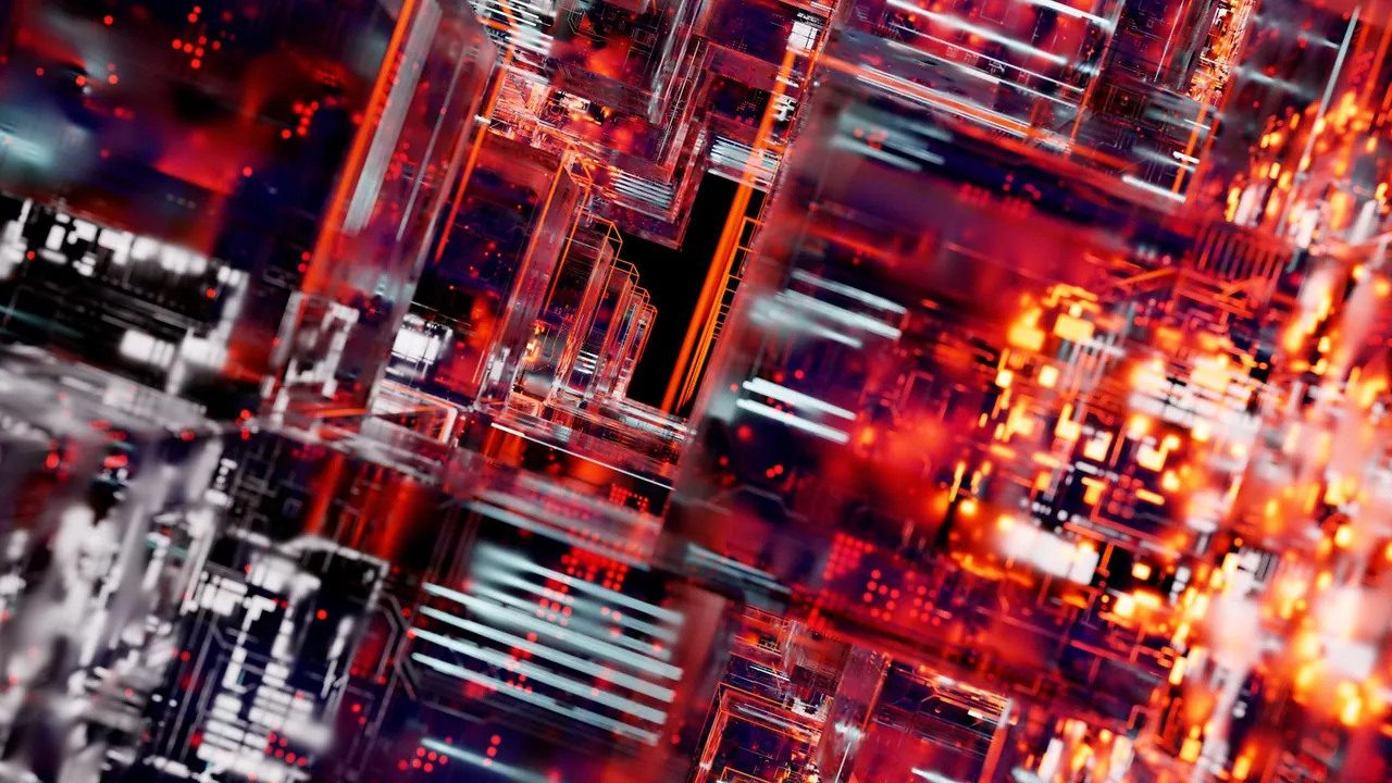 FLUX 3 Image forecast — abstract digital generation circuit